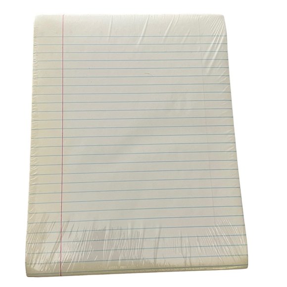 School Smart White Sulphite Essay Paper Red Margin No Hole Punch Paper Ream New - Picture 1 of 4